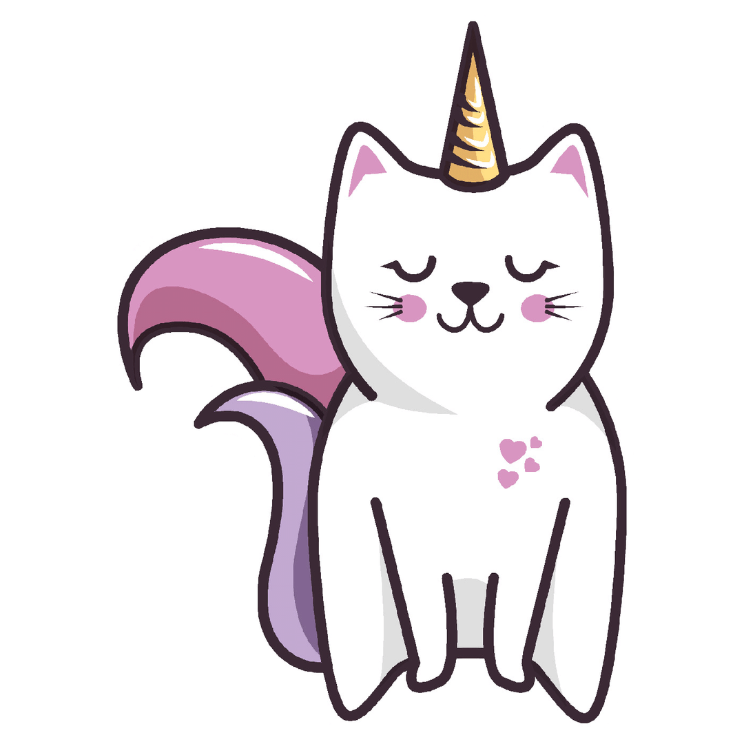 Caticorn Vinyl Sticker Decal