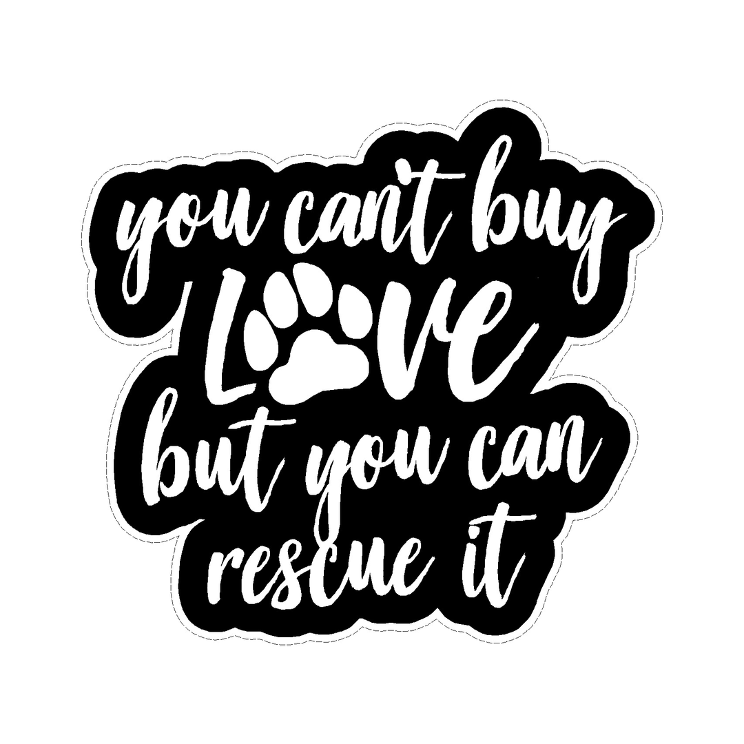 Dog Rescue Vinyl Sticker Decal