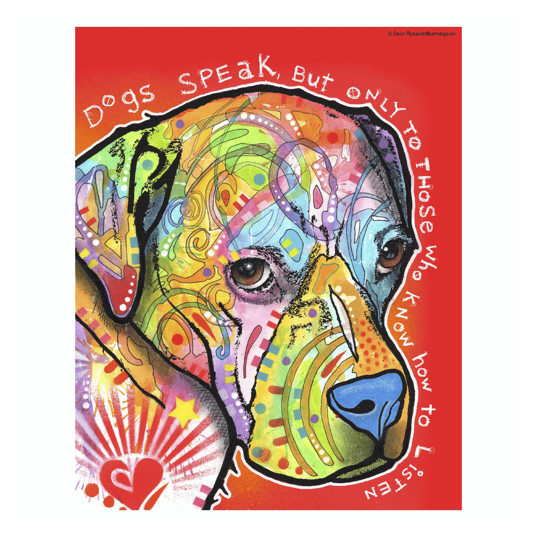 Dogs Speak Vinyl Sticker Decal