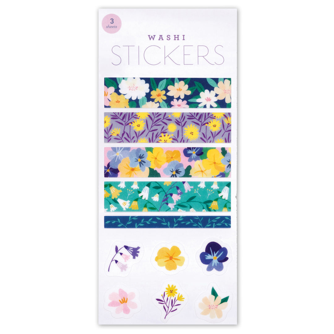 Midnight Garden Washi Stickers (3 sheets)