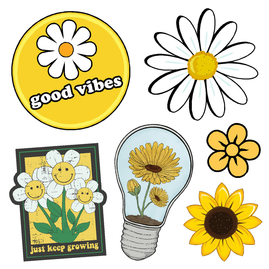 Daisies Vinyl Sticker Decal Set