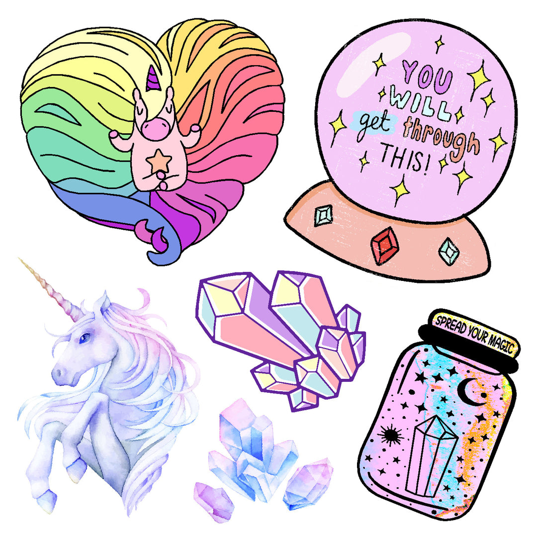 Youll Get Through Vinyl Sticker Decal Set