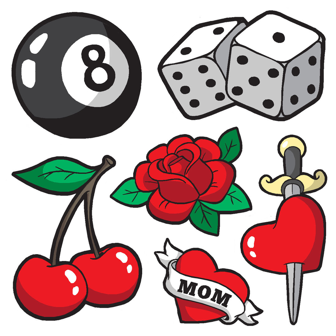 Casino Vinyl Sticker Decal Set