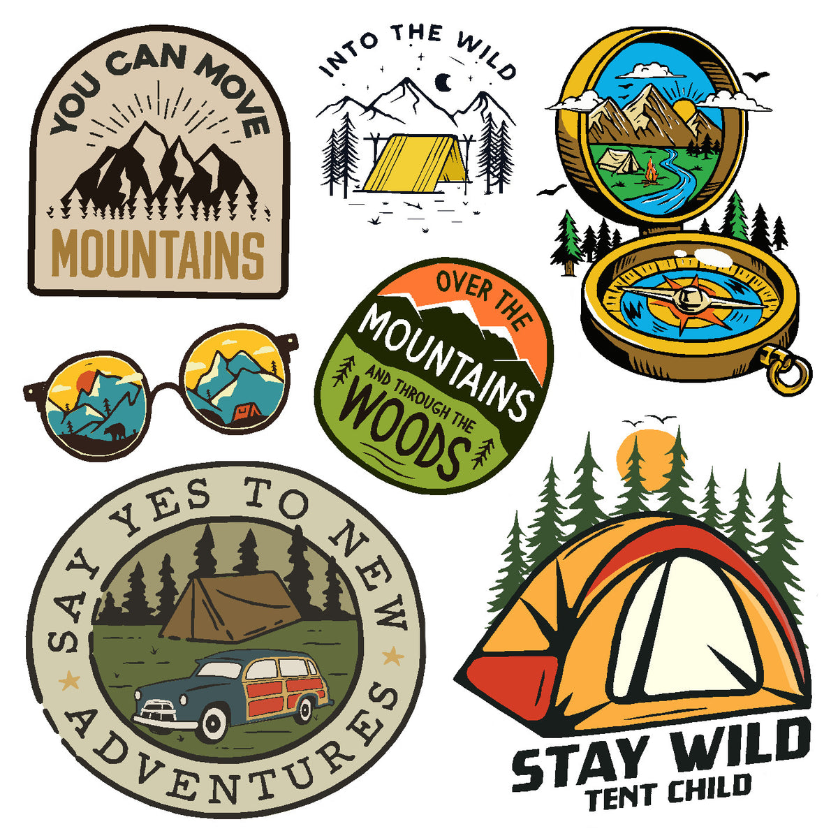 Into the Wild Vinyl Sticker Decal Set Sticker