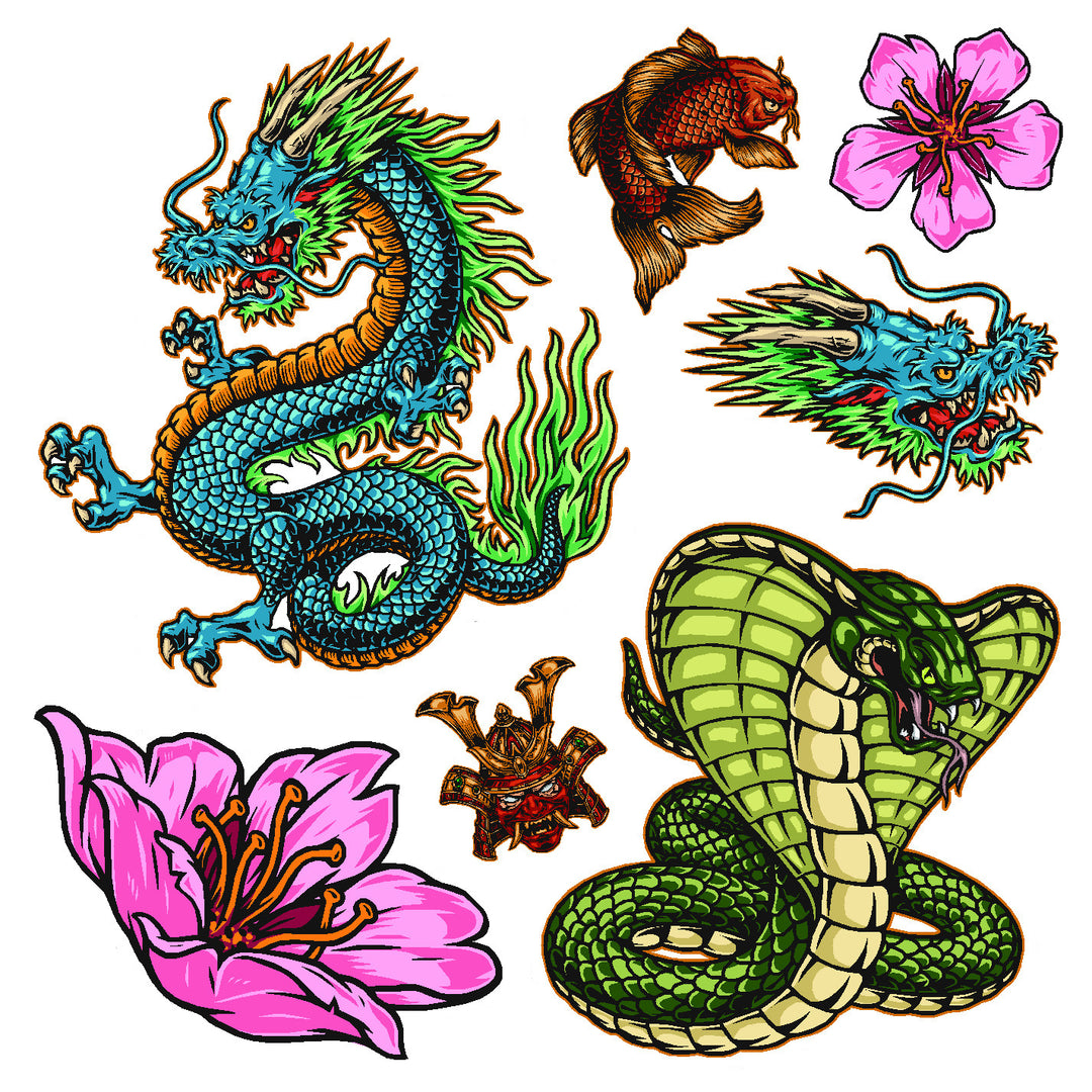 Fantastic Creatures Vinyl Sticker Decal Set