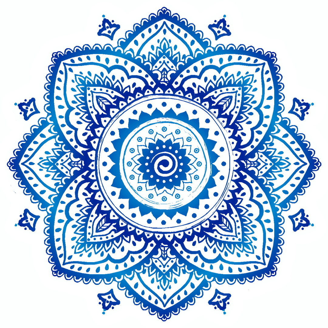 Blue & Purple Mandala Vinyl Sticker Decal