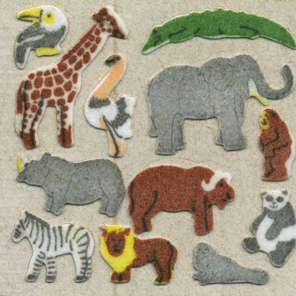 Micro Wildlife Fuzzy Stickers