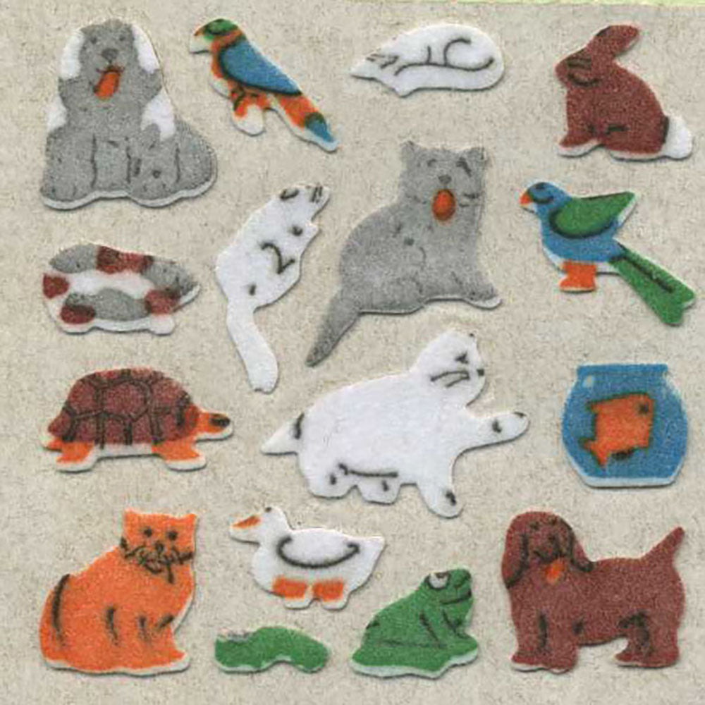 Micro Pets Fuzzy Stickers