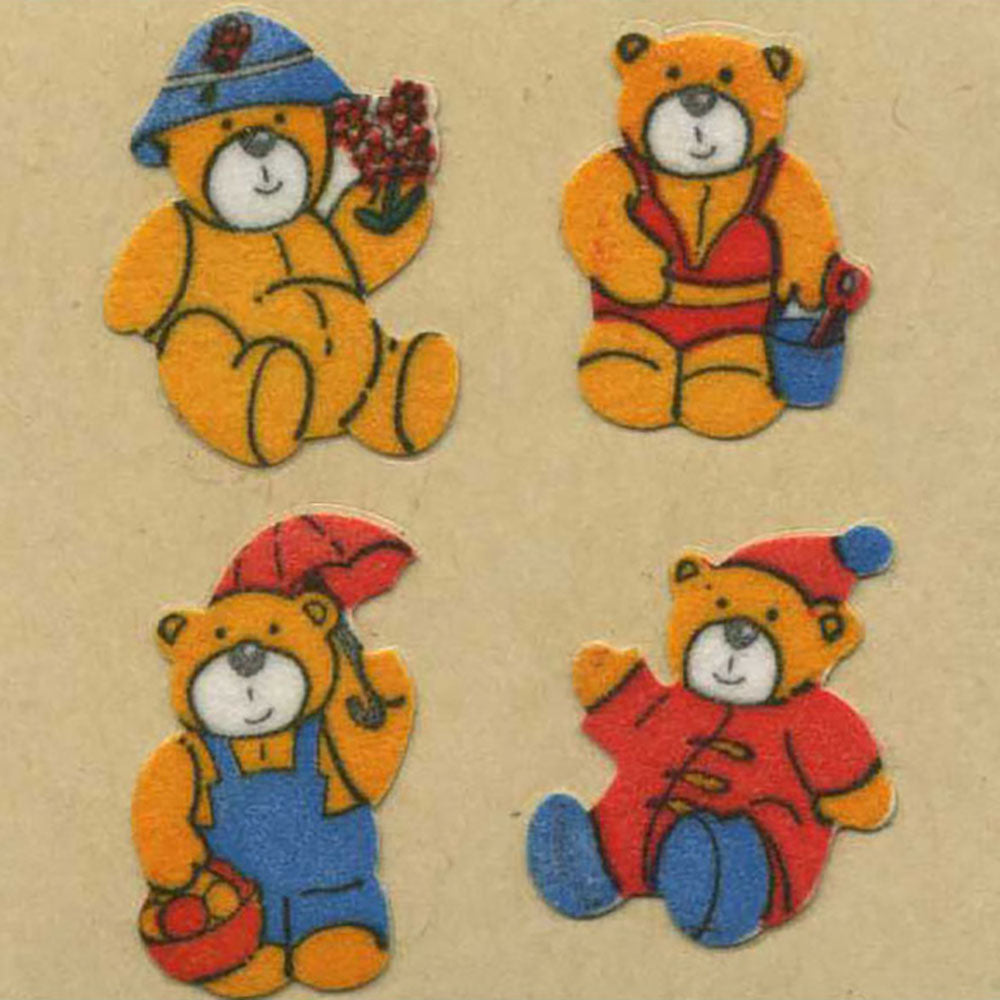 Four Seasons Teddies Fuzzy Stickers