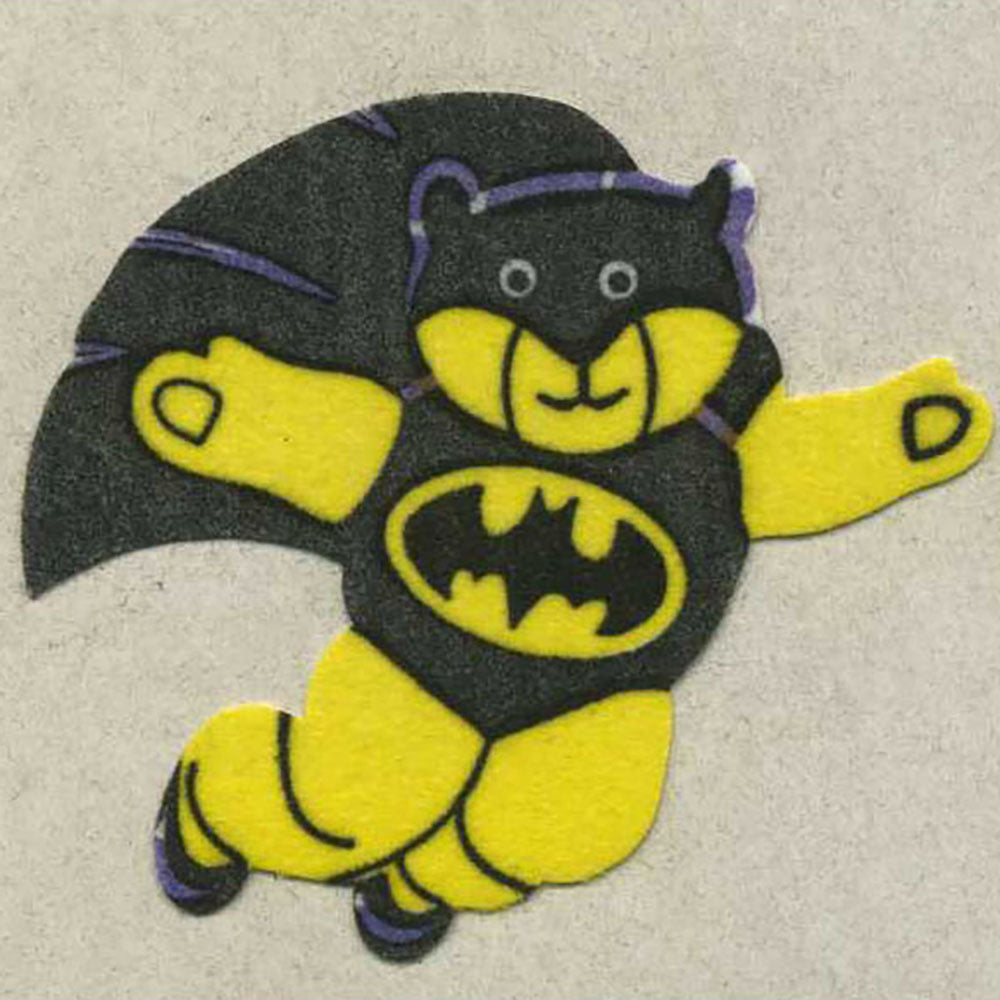 Bat Ted Fuzzy Stickers
