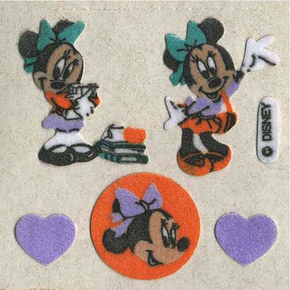 Minnie Mouse Fuzzy Stickers