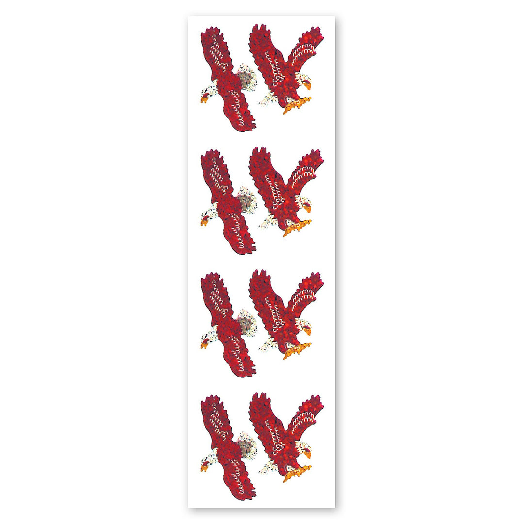Eagles Sparkly Prismatic Stickers