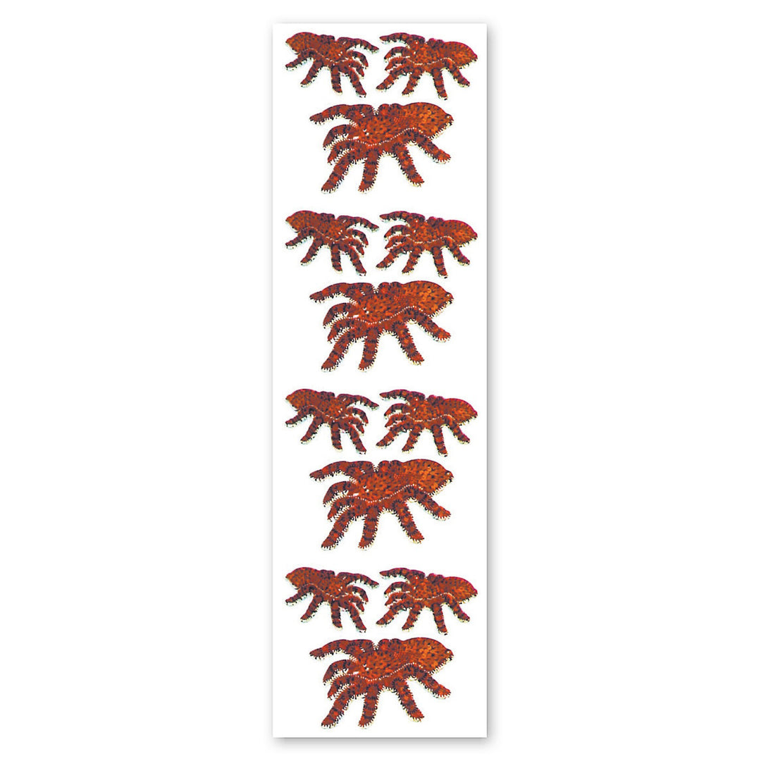 Tarantulas Sparkly Prismatic Stickers