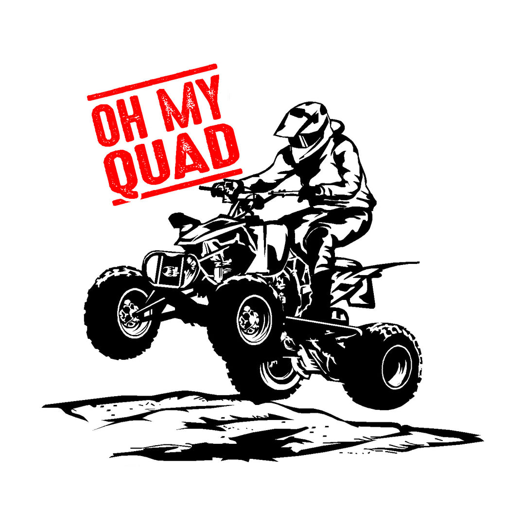 Oh My Quad Vinyl Sticker Decal