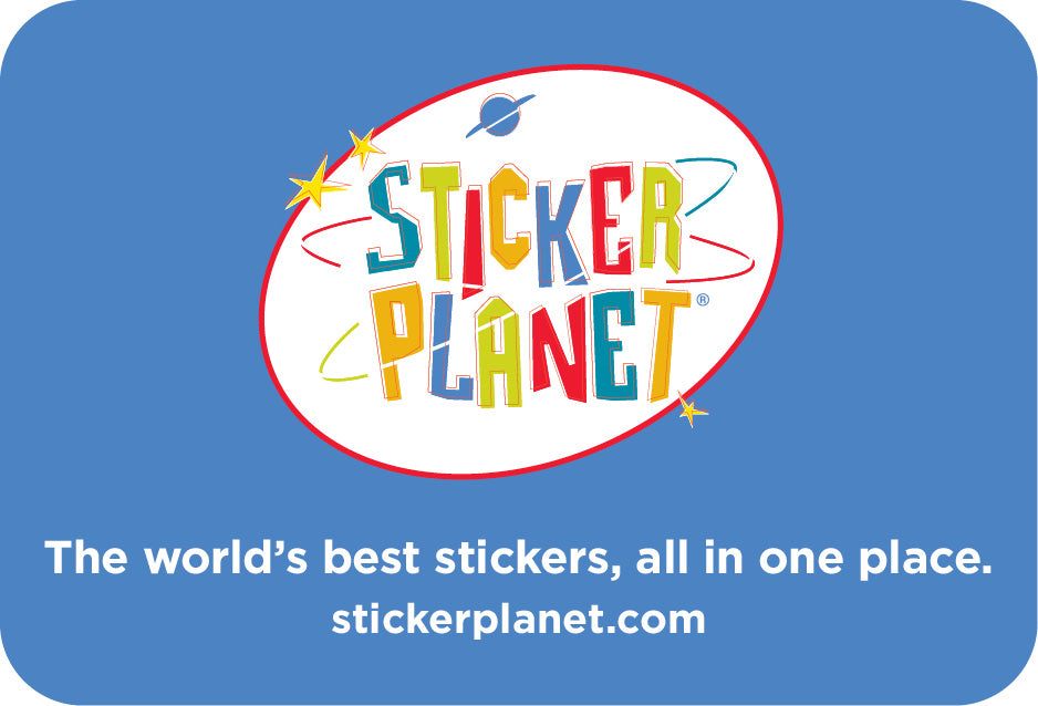 Sticker Planet Blue Gift Card For Physical Deslivery
