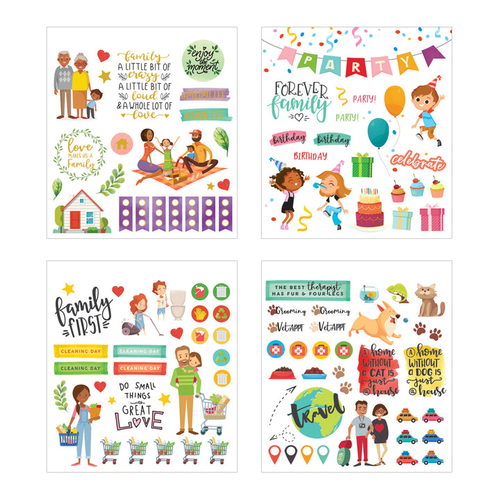 Family Life Mini Sticker Book