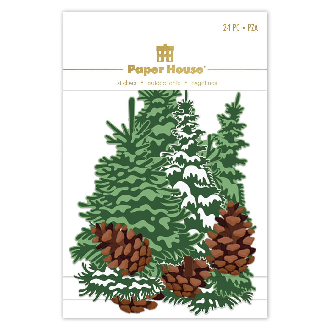 Pine Trees Diecut Stickers