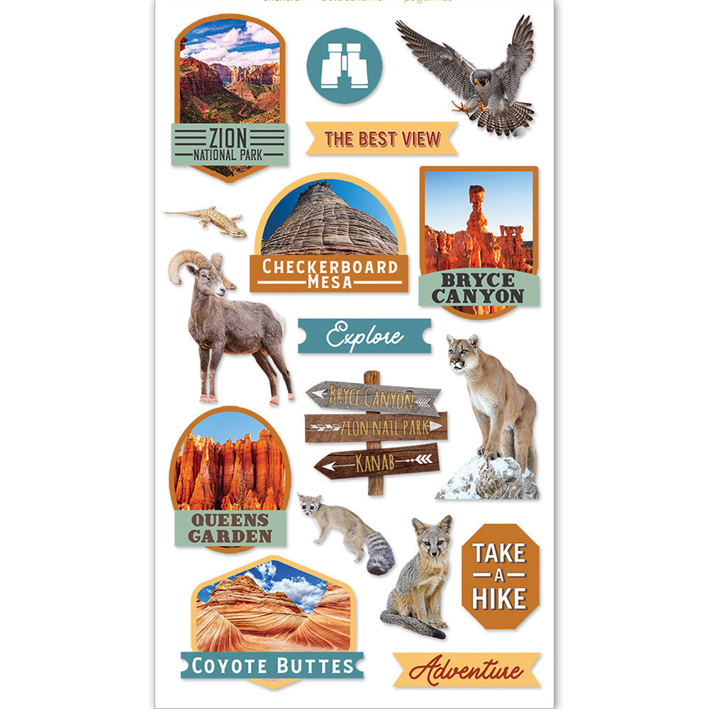 National Parks 3-D Stickers
