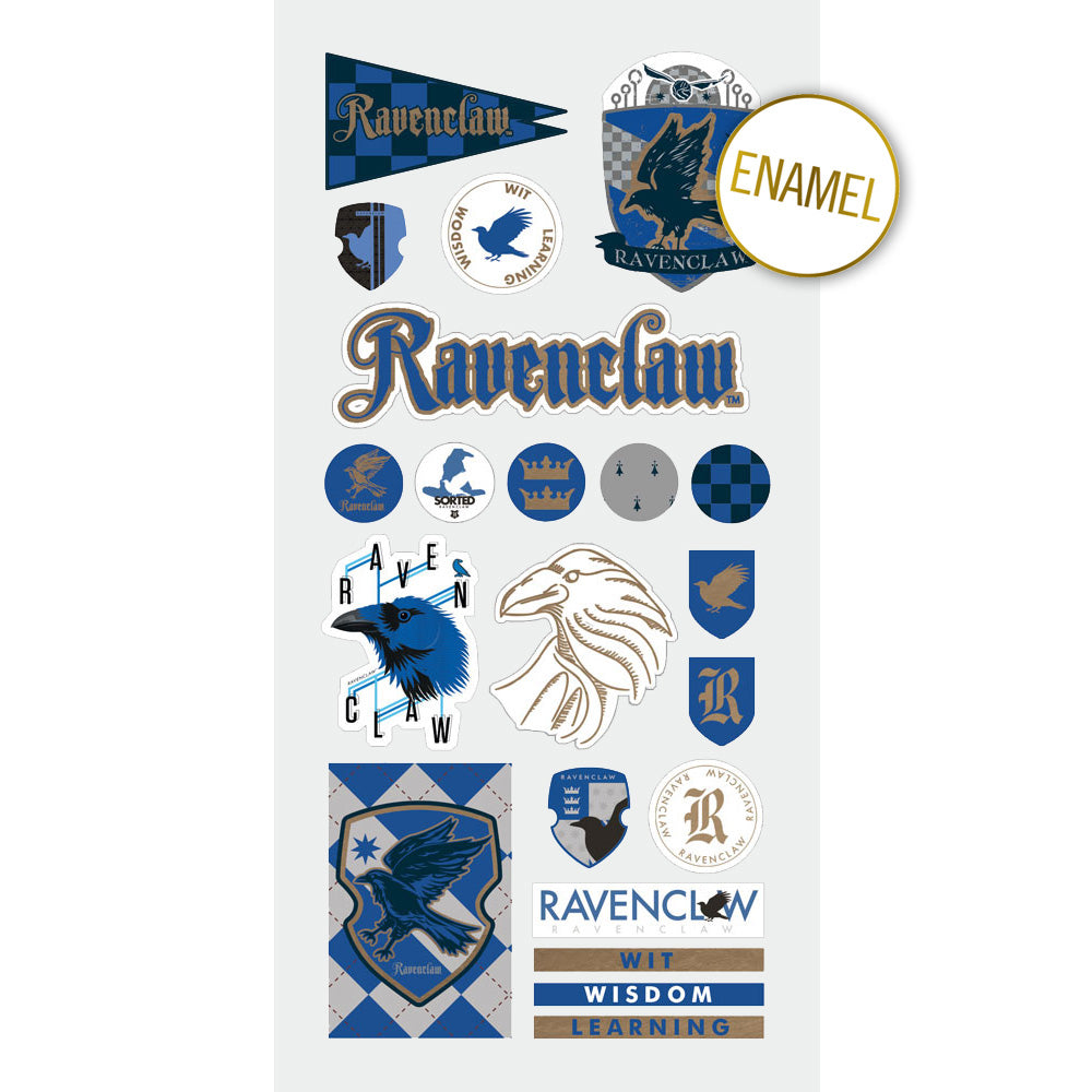 Ravenclaw House Pride Faux Enamel Stickers