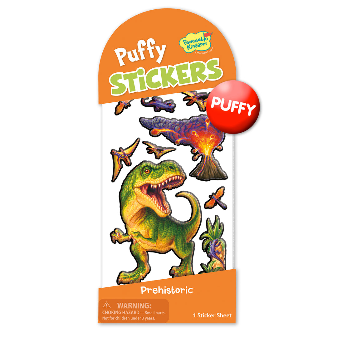 Prehistoric Puffy Stickers