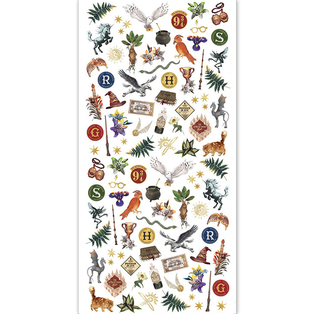 Harry Potter Floral Hogwarts Micro Stickers