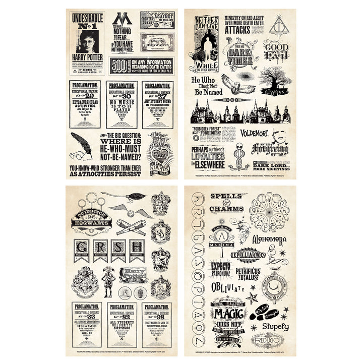 Harry Potter Papers & Proclamations Stickers, 4 sheets