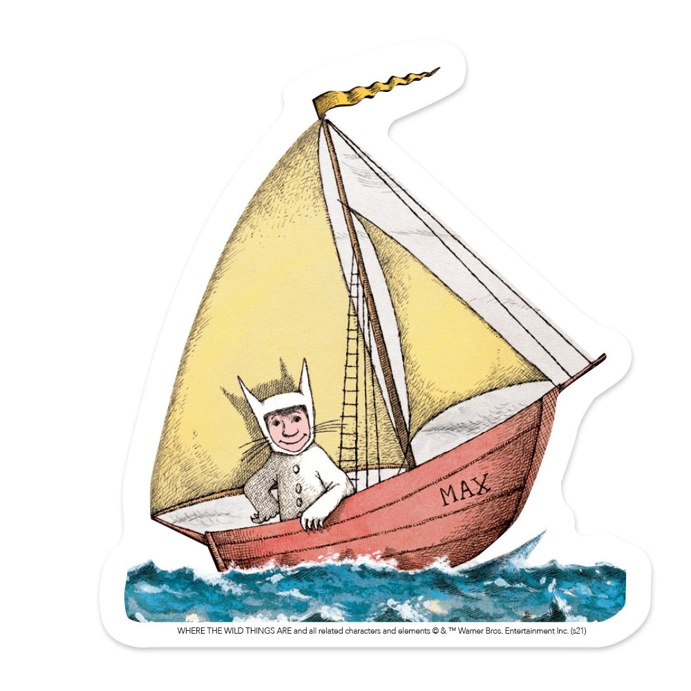 Max Sailboat Vinyl Sticker Decal