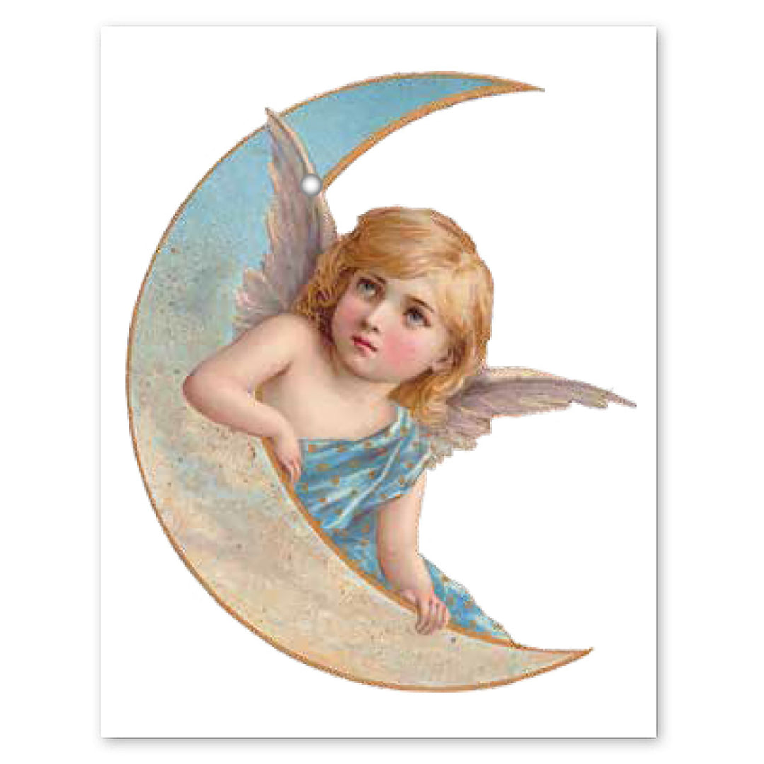 Moon Angel Vinyl Sticker Decal