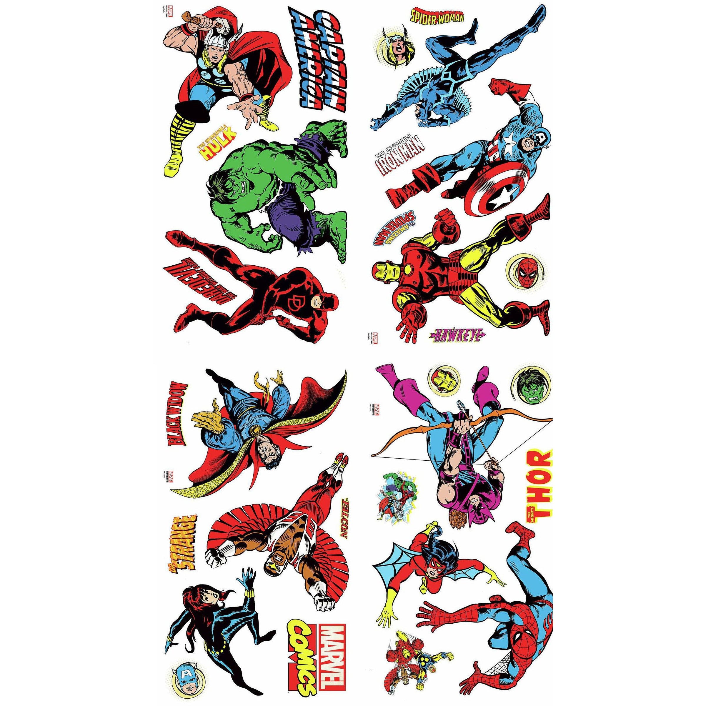 Marvel Characters Stickers