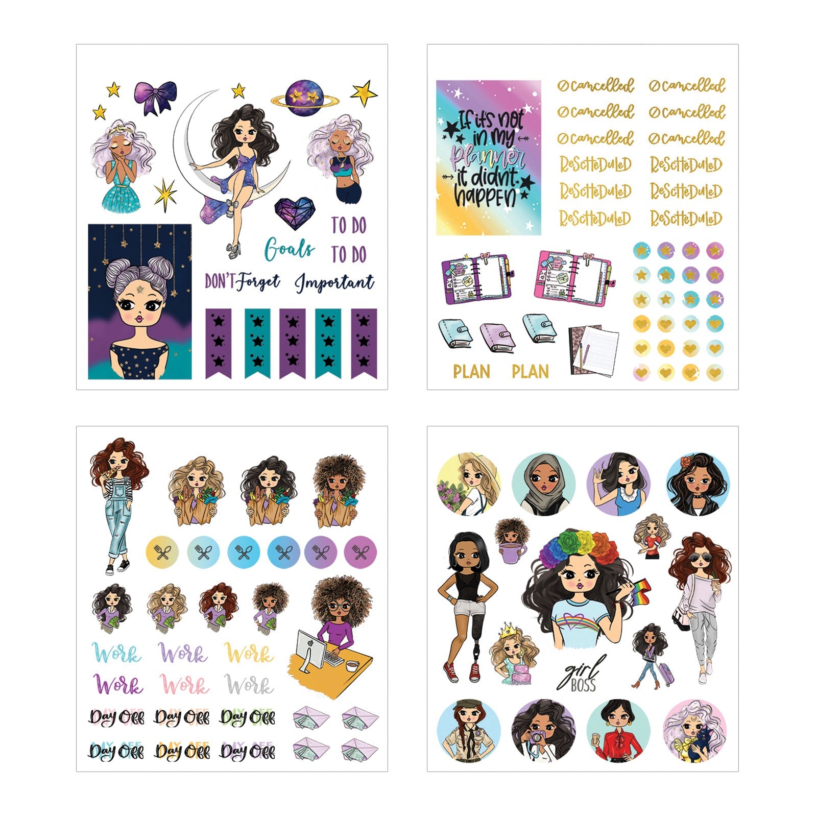 Girl Power Stickers