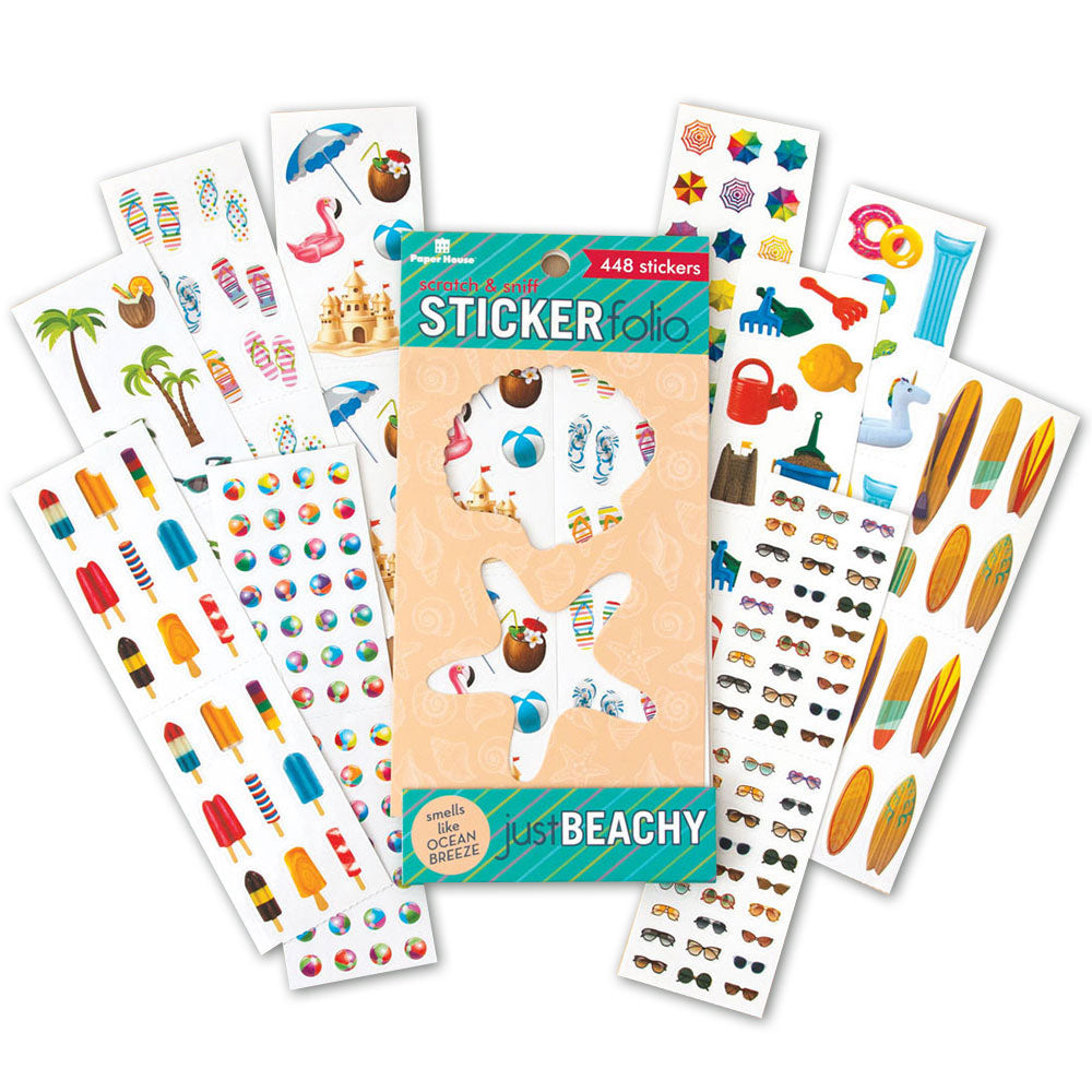 Assorted Scented Stickers Of Flowers, Bees And Birds