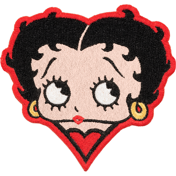 Betty Boop Felt Heart Patch – Sticker Planet