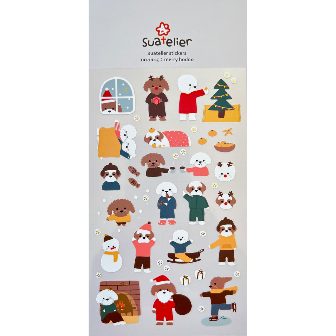 Merry Hodoo Winter Animal Stickers