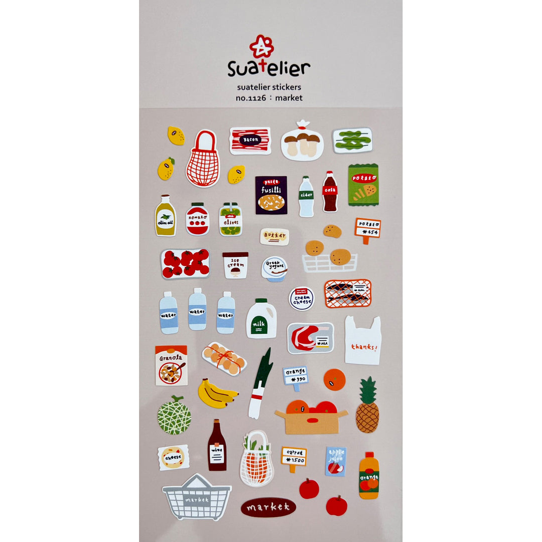 Market Shopping Stickers