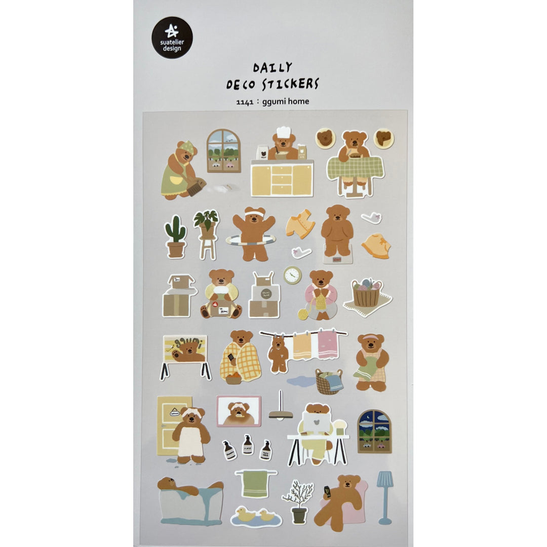 Bear Home Life Stickers
