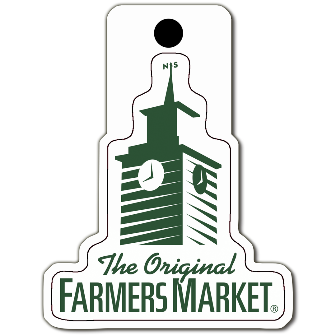 Original Farmers Market Clock Tower Vinyl Sticker Decal