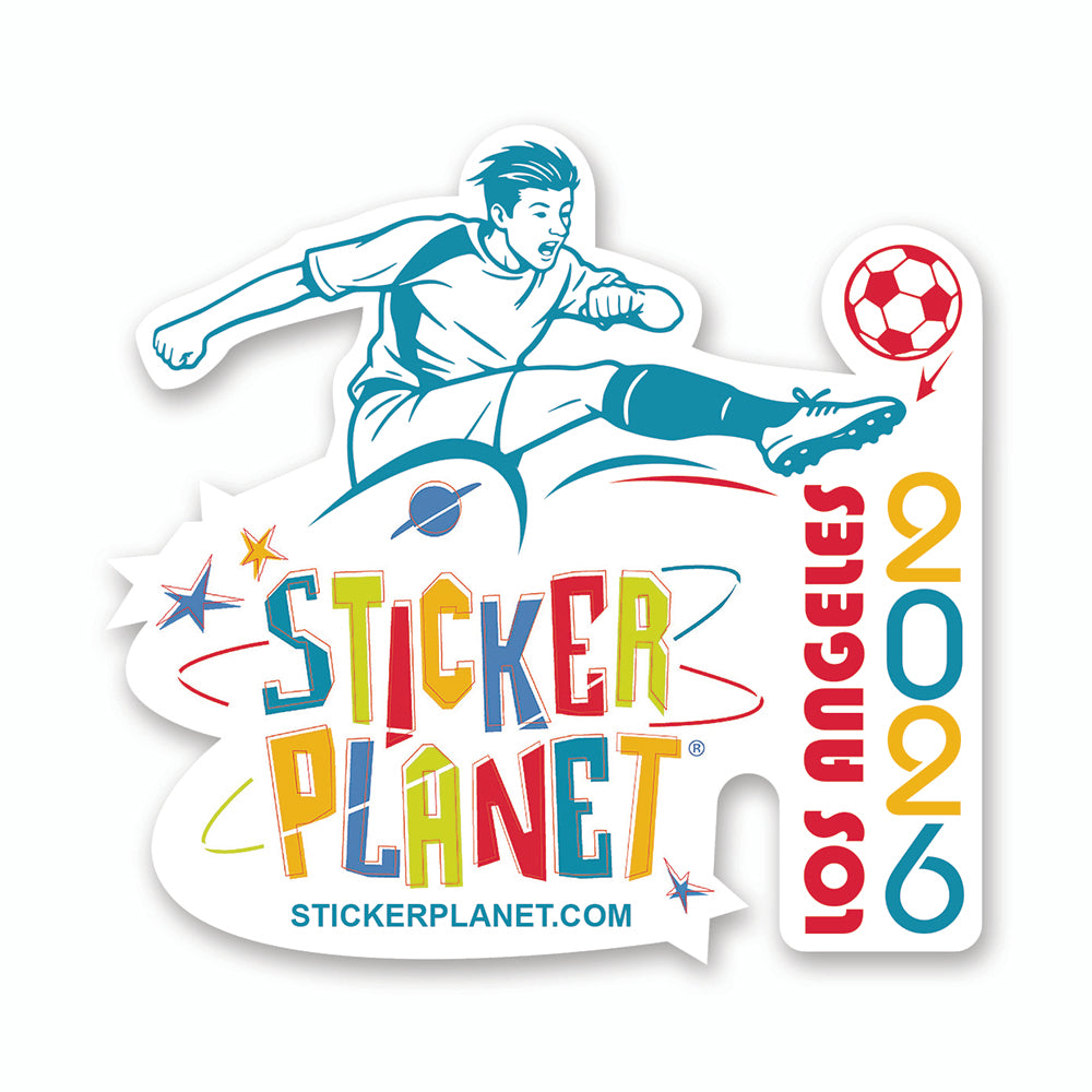 Sticker Planet LA 2026 Soccer Games Souvenir Decal