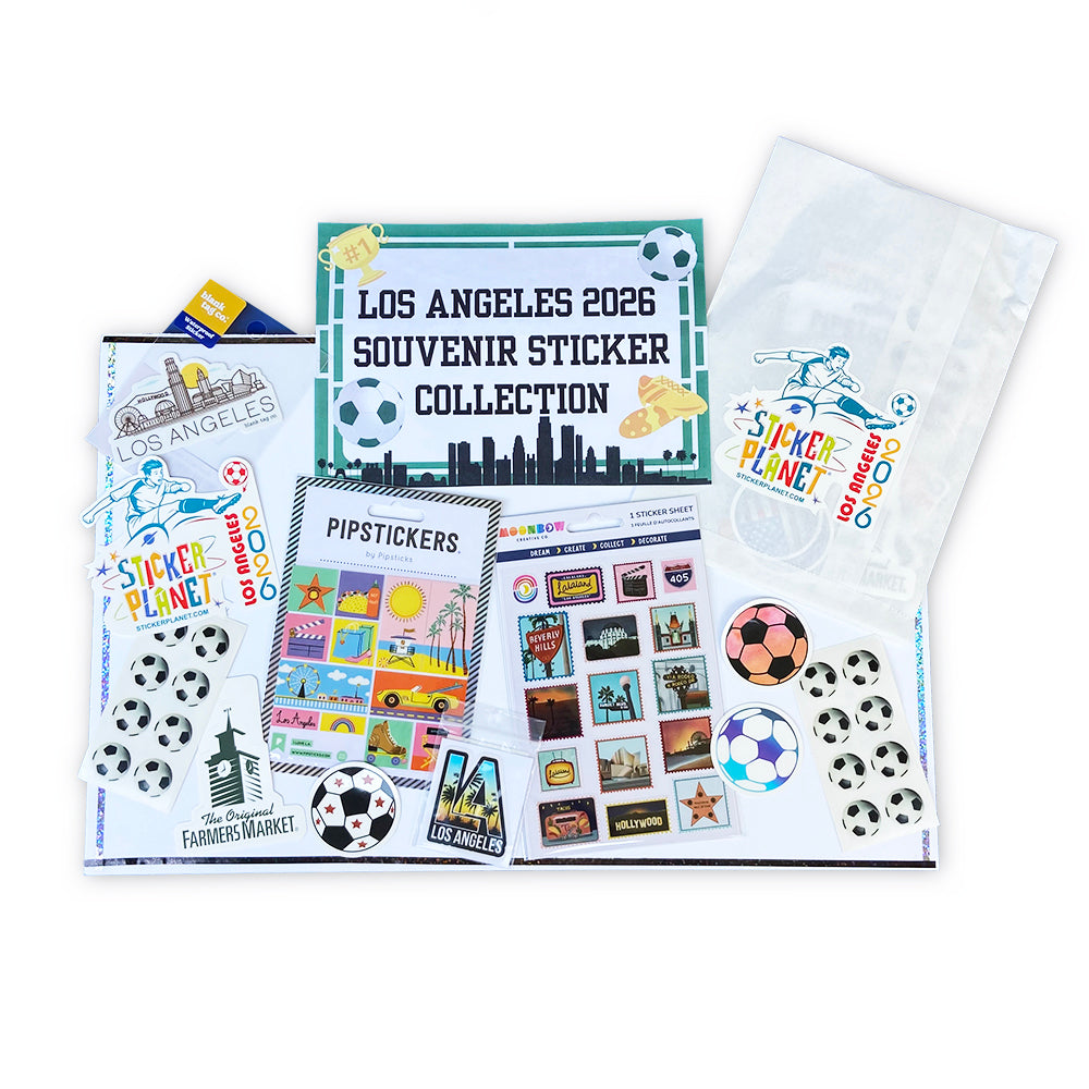 Los Angeles 2026 Souvenir Sticker Collection with Soccer Stickers and Los Angeles Stickers