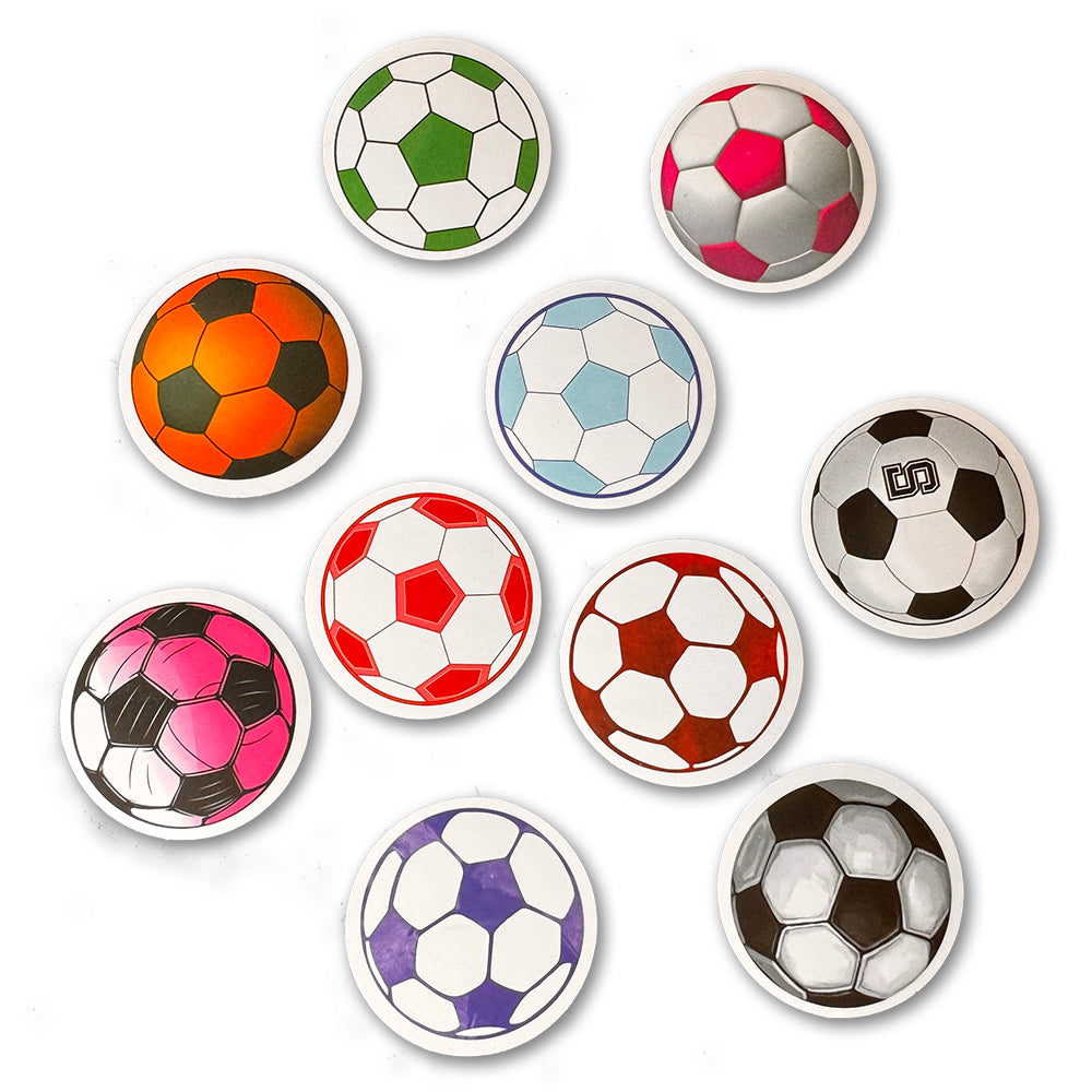 Soccer Ball Vinyl Sticker Decal Value Pack