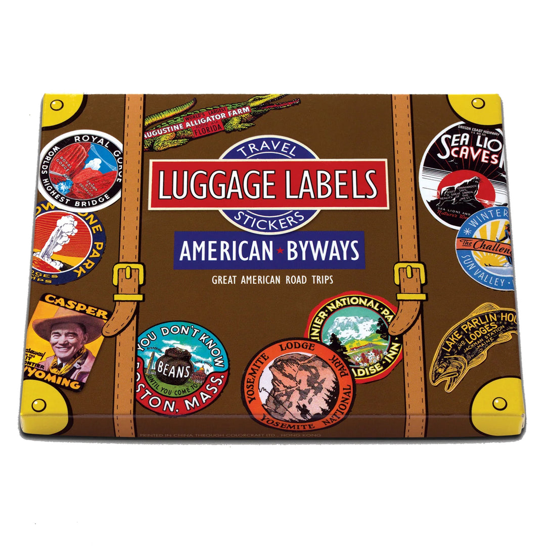 American Byways Vintage Luggage Label Stickers