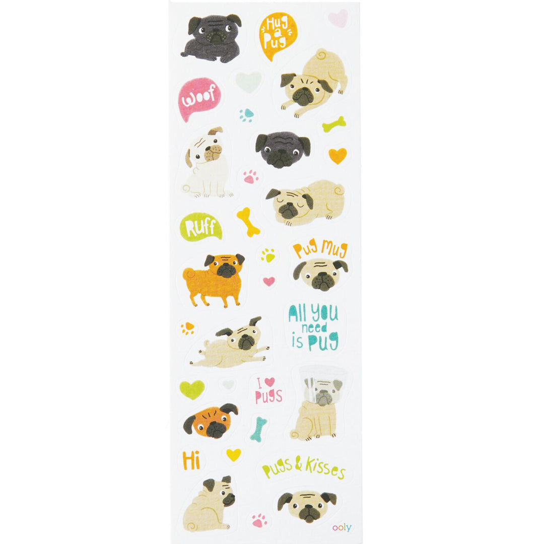 Pugs Dog Stickers