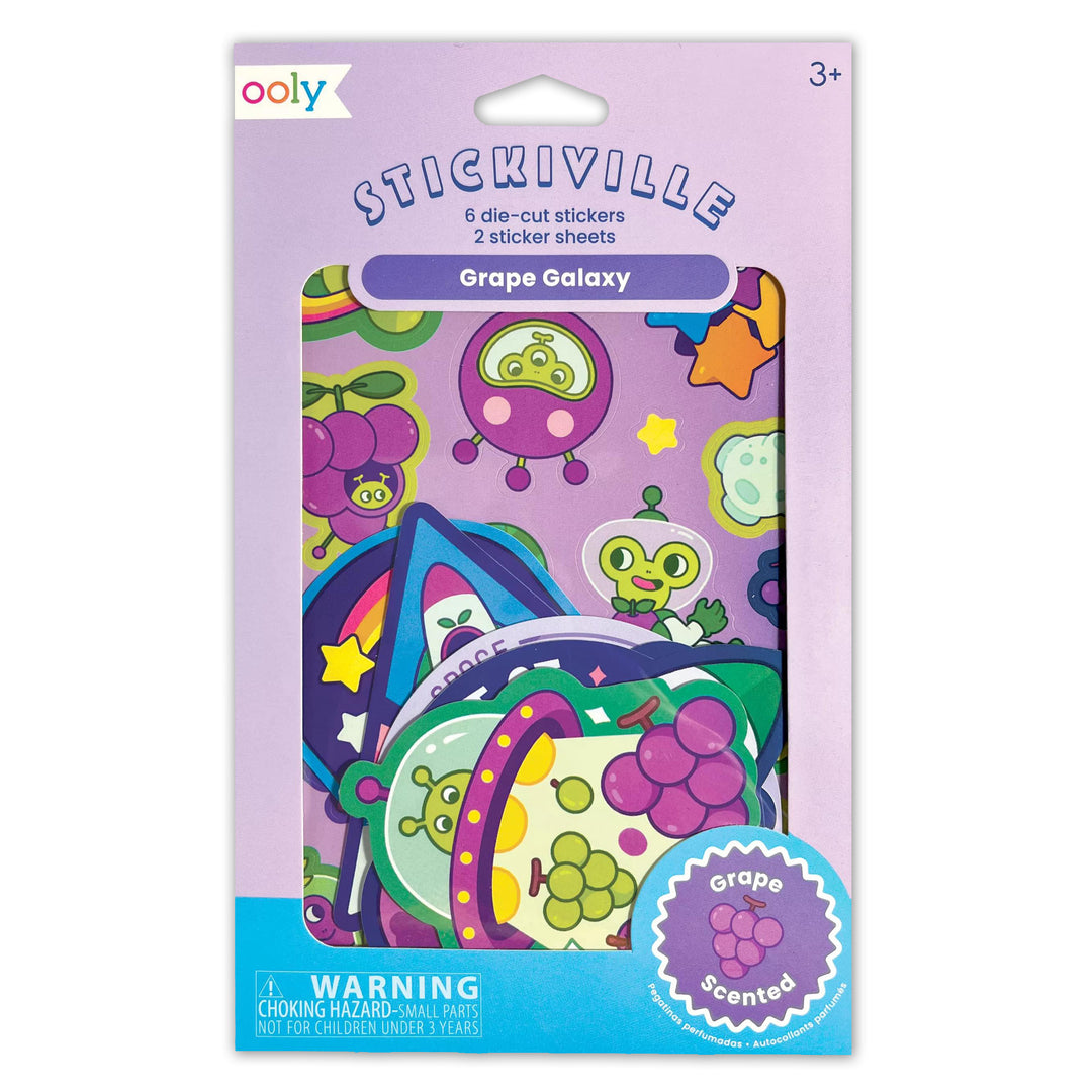 Package Of Grape Galaxy Scented Sticker Pack