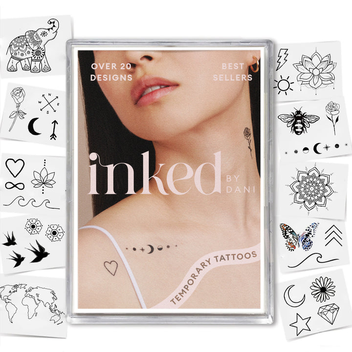 Best Sellers Temporary Tattoo Pack