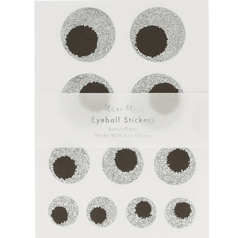 Eco Glitter Eyeballs Sticker Pack