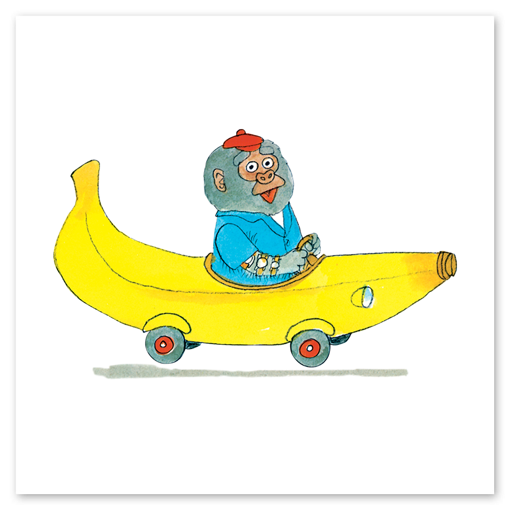Bananas Gorilla + Car Tattly Temporary Tattoos by Richard Scarry