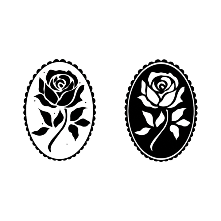 Floral Cameos Tattly Temporary Tattoos