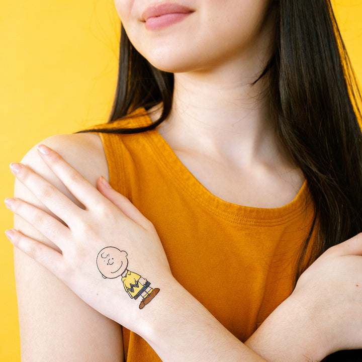 Peanuts Classic Charlie Brown Tattly Temporary Tattoos