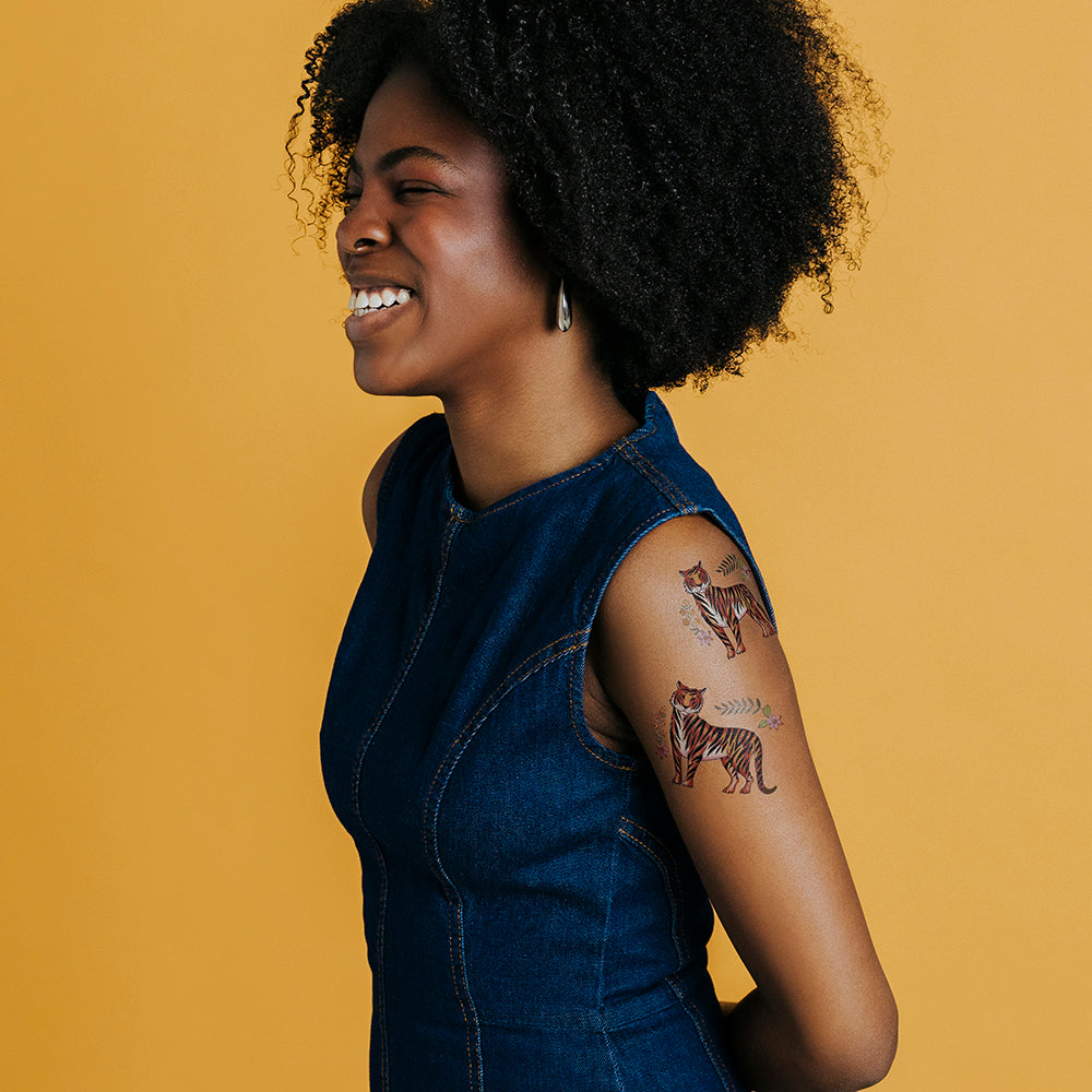 Regal Tiger Tattly Temporary Tattoos