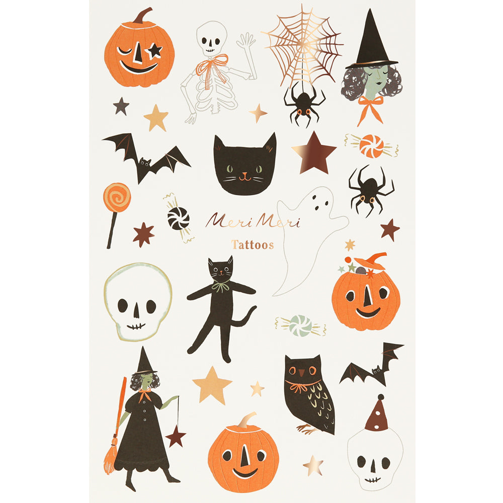 It's Halloween Temporary Tattoo Sheets