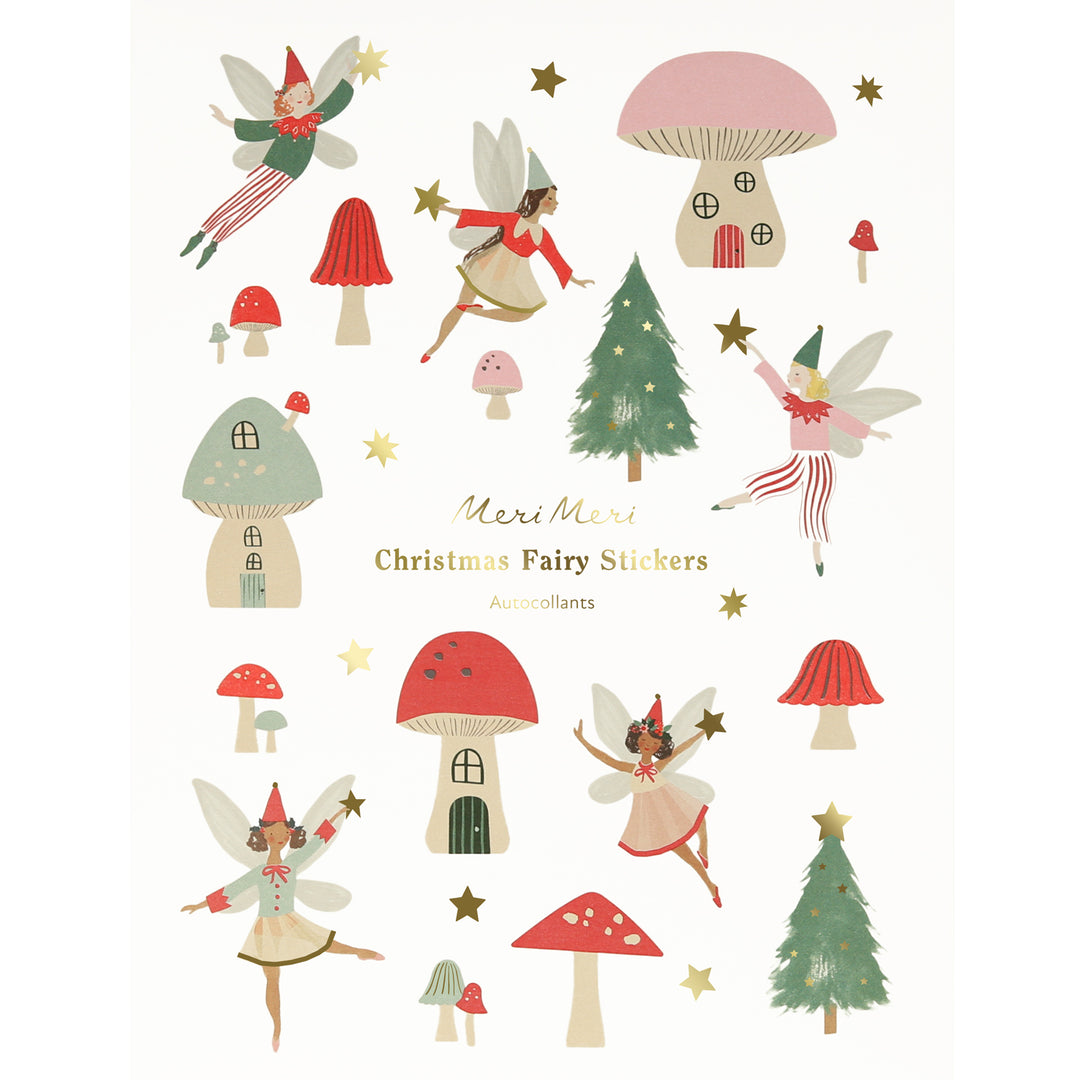 Christmas Fairy Sticker Sheet Pack